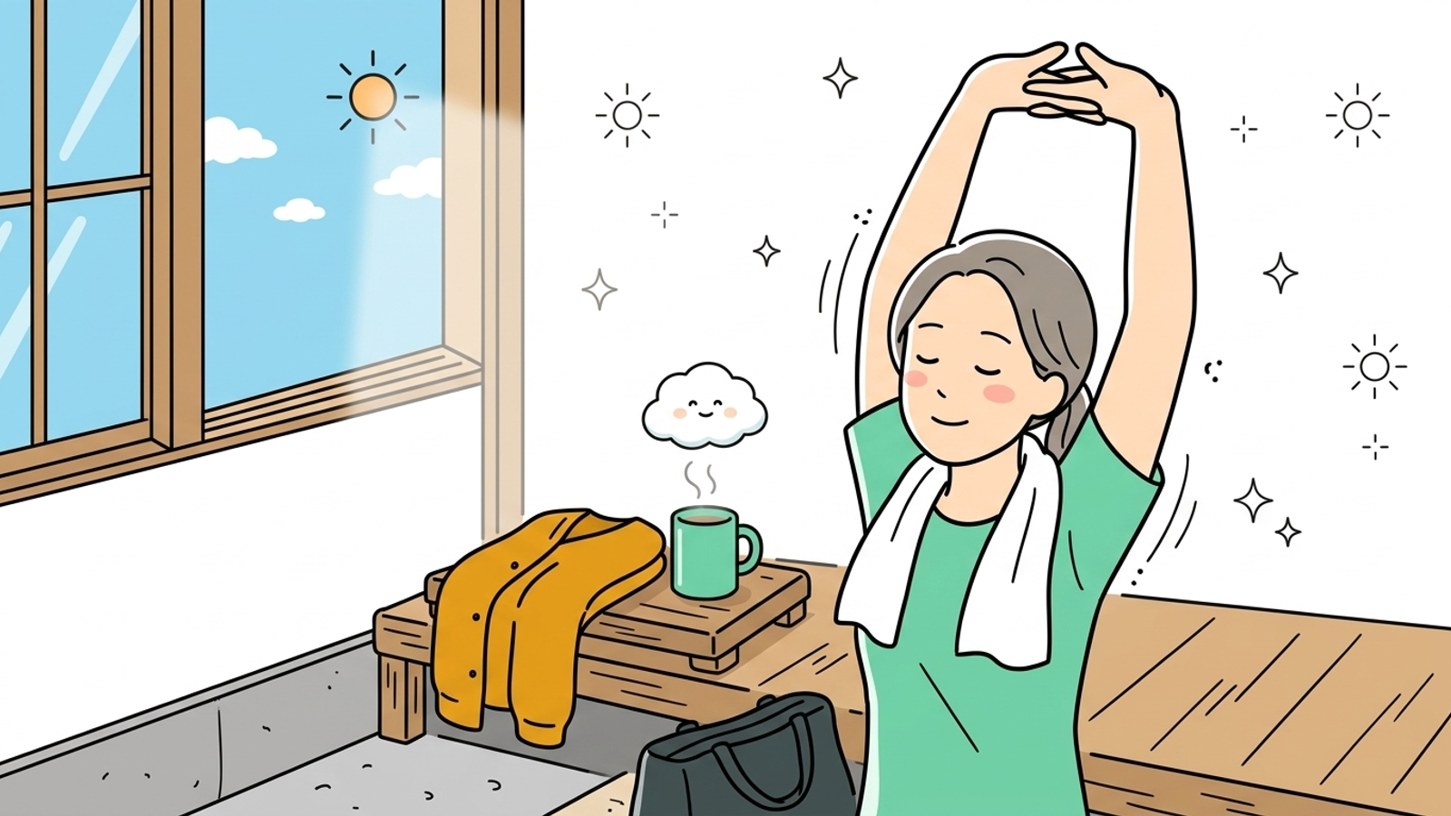 夜勤明けの玄関で腰が止まらないように、わたしが続けている 5 つの戻し方