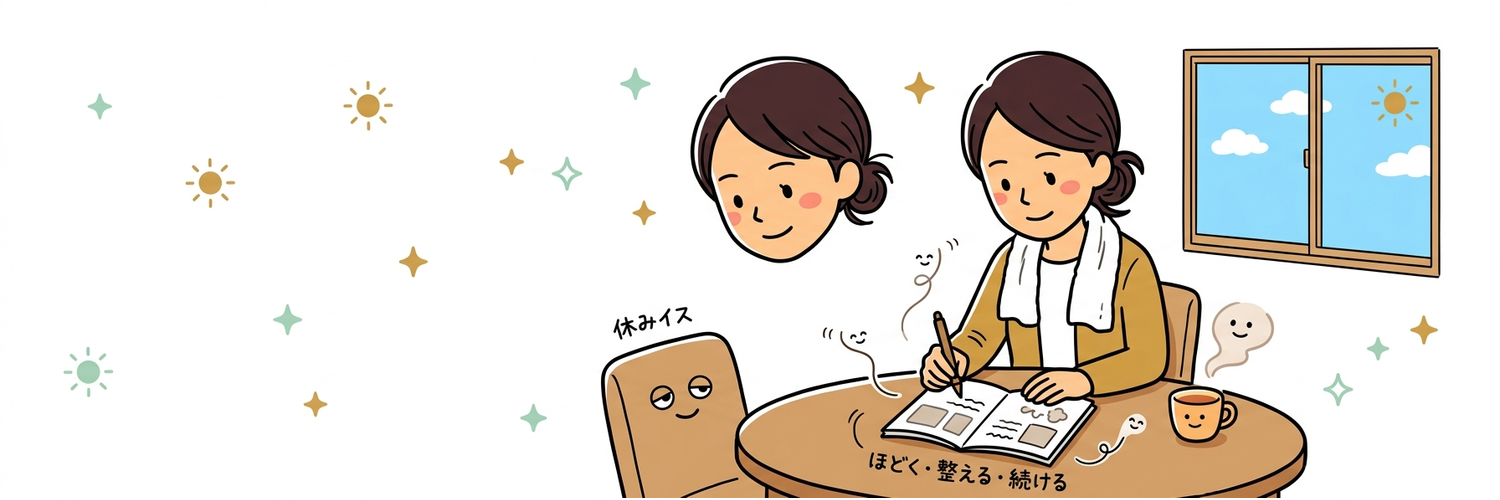 「治る」じゃなく「ほどく」と書く理由を整える場面