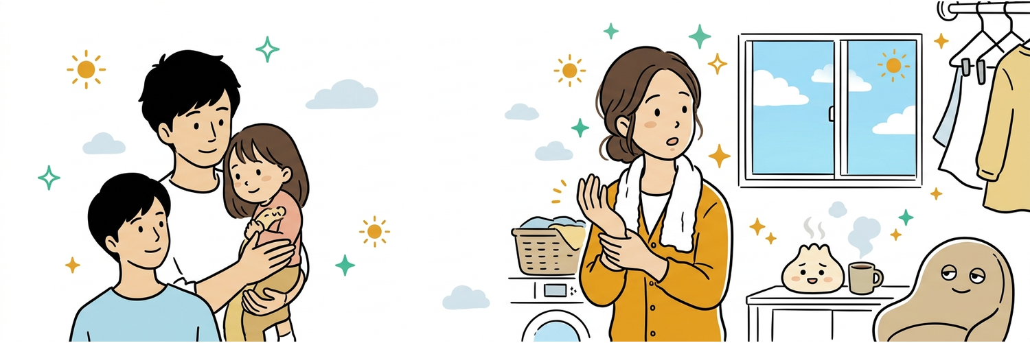 母を支える手首が、洗濯物を絞れなくなった朝